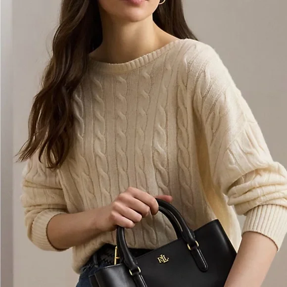 Ralph Lauren Elegant Black Satchel - Picture 3 of 14